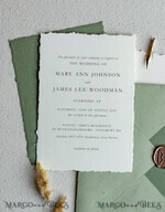 HOCHZEITS EINLADUNGEN Elegante Einladungen Klassische Karten Vintage Salbeigrüne Hochzeitseinladungen, Elegante Grünpflanzen-Hochzeitseinladungen, Handgemachtes Vellum-Hochzeitseinladungset, Minimalistische grüne Hochzeitseinladungen19