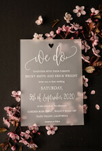 HOCHZEITS EINLADUNGEN Elegante Einladungen Klassische Karten Luxus Gefrorene Acryl Plexi Hochzeits Einladungen, Romantische Blush Pink Hochzeits Einladungen, Elegante Pfingstrose Hochzeitskarten, Minimalistische Hochzeitsstationery21