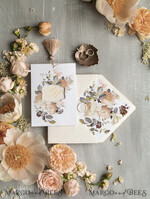 WEDDING INVITATIONS gold / rose gold / silver / glitter  Luxury Champagne Wedding Invitations, Glamour Gold Foil Wedding Invites, Elegant Golden Tassel Wedding Invitation Suite, Romantic Floral Pocket Wedding Cards7