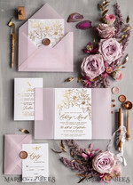 WEDDING INVITATIONS gold / rose gold / silver / glitter Bespoke Minimalistic Wedding Invitation Suite, Romantic Blush Pink Wedding Cards, Glamour Gold Foil Wedding Invitations, Luxury Wedding Stationery8