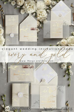 WEDDING INVITATIONS gold / rose gold / silver / glitter Glamour Champagne Shimmer Wedding Invitations, Elegant Ivory Wedding Invites, Bespoke White Vellum Wedding Invitation Suite, Golden Shine Wedding Cards9