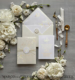 WEDDING INVITATIONS gold / rose gold / silver / glitter Glamour Champagne Shimmer Wedding Invitations, Elegant Ivory Wedding Invites, Bespoke White Vellum Wedding Invitation Suite, Golden Shine Wedding Cards9