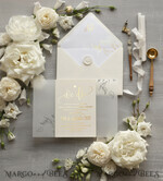 WEDDING INVITATIONS gold / rose gold / silver / glitter Glamour Champagne Shimmer Wedding Invitations, Elegant Ivory Wedding Invites, Bespoke White Vellum Wedding Invitation Suite, Golden Shine Wedding Cards9