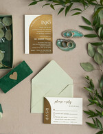 WEDDING INVITATIONS gold / rose gold / silver / glitter Arch Gold Acrylic wedding invitation suite, Velvet in Box Green Wedding Invites, Glamour Wedding Invitations, Greenery Wedding Set27