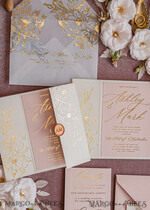WEDDING INVITATIONS gold / rose gold / silver / glitter Bespoke wedding invitation cards, Glamour Wedding Invitations • Glitter Shine Wedding Invitation Suite • Luxury Wedding Cards15
