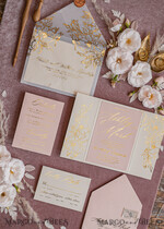 WEDDING INVITATIONS gold / rose gold / silver / glitter Bespoke wedding invitation cards, Glamour Wedding Invitations • Glitter Shine Wedding Invitation Suite • Luxury Wedding Cards15