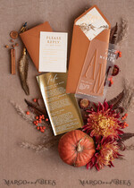 WEDDING INVITATIONS gold / rose gold / silver / glitter Fall Acrylic Frozen Wedding invitation suite, Terracotta Gold Boho Glam Wedding Invitations, Golden Shine Wedding Invitates, Elegant Gold Wedding Cards14