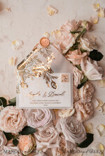 WEDDING INVITATIONS gold / rose gold / silver / glitter  Luxury Plexi Acrylic Wedding Invitations, Elegant Blush Pink Wedding Cards, Glamour Gold Foil Wedding Invites, Bespoke White Vellum Wedding Invitation Suite15