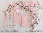 WEDDING INVITATIONS gold / rose gold / silver / glitter Luxury Mangolia Wedding Invitations, Glamour Golden Shine Wedding Invitation Suite, Elegant Blush Pink Watercolor Wedding Invites, Elegant Spring Wedding Cards6