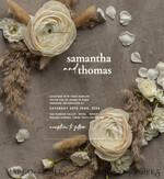 WEDDING INVITATIONS gold / rose gold / silver / glitter Acrylic Pampass Grass Wedding invitations, Velvet Nude wedding invitations, Elegant Velvet Wedding Invitation Suite, Modern Wedding Invites8