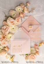 WEDDING INVITATIONS gold / rose gold / silver / glitter Glamour Vellum Wedding Invitations, Golden Shine Wedding Cards, Romantic Blush Pink Wedding Stationery, Elegant Gold Foil Wedding Invites29