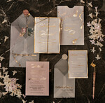 WEDDING INVITATIONS gold / rose gold / silver / glitter Luxury Gold Marble Wedding Invitations, Glamour Golden Shine Wedding Invites, Romantic Blush Pink Wedding Cards, Elegant Gold Foil Wedding Invitation Suite35