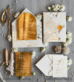 WEDDING INVITATIONS gold / rose gold / silver / glitter Elegant Gold Wedding invitations, Luxury Gold Acrylic wedding invitation, Golden marble Wedding Invites, Arch Glamour Wedding Invitation Suite11