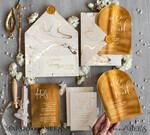 WEDDING INVITATIONS gold / rose gold / silver / glitter Elegant Gold Wedding invitations, Luxury Gold Acrylic wedding invitation, Golden marble Wedding Invites, Arch Glamour Wedding Invitation Suite11