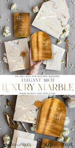 WEDDING INVITATIONS gold / rose gold / silver / glitter Elegant Gold Wedding invitations, Luxury Gold Acrylic wedding invitation, Golden marble Wedding Invites, Arch Glamour Wedding Invitation Suite11