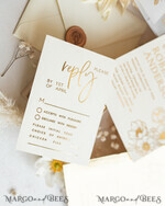 WEDDING INVITATIONS gold / rose gold / silver / glitter Vllum Wedding invitation suite, Boho Glam Wedding Invitations, Golden Shine Wedding Invitates, Elegant Gold Wedding Cards21