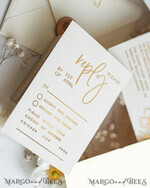 WEDDING INVITATIONS gold / rose gold / silver / glitter Vllum Wedding invitation suite, Boho Glam Wedding Invitations, Golden Shine Wedding Invitates, Elegant Gold Wedding Cards21