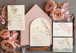 WEDDING INVITATIONS gold / rose gold / silver / glitter luxory Arch wedding invitation suite,  Glamour Wedding Invitations, gold and blush pink Wedding Invitations8