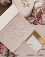 WEDDING INVITATIONS gold / rose gold / silver / glitter  Luxury Mirror gold Wedding Invitations, Elegant Blush Pink Wedding Cards, Glamour Acrylic  Wedding Invites, Clear Plexi Wedding Invitation Suite22