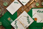 WEDDING INVITATIONS gold / rose gold / silver / glitter Elegant Eucalyptus Wedding Invitations, Glamour Golden Wedding Cards, Bespoke Greenery Gold Wedding Invites, Minimalistic Wedding Invitation Suite33