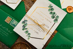 WEDDING INVITATIONS gold / rose gold / silver / glitter Elegant Eucalyptus Wedding Invitations, Glamour Golden Wedding Cards, Bespoke Greenery Gold Wedding Invites, Minimalistic Wedding Invitation Suite33