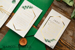 WEDDING INVITATIONS gold / rose gold / silver / glitter Elegant Eucalyptus Wedding Invitations, Glamour Golden Wedding Cards, Bespoke Greenery Gold Wedding Invites, Minimalistic Wedding Invitation Suite33