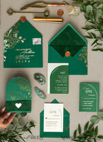WEDDING INVITATIONS gold / rose gold / silver / glitter Arch Gold Greenery wedding invitation suite, Green Wedding Invites, Glamour Wedding Invitations, Greenery Wedding Set21