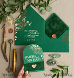 WEDDING INVITATIONS gold / rose gold / silver / glitter Arch Gold Greenery wedding invitation suite, Green Wedding Invites, Glamour Wedding Invitations, Greenery Wedding Set21
