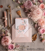 WEDDING INVITATIONS gold / rose gold / silver / glitter Glamour Golden Shine Wedding Invitation Suite, Romantic Blush Pink Wedding Invitations, Luxury Arabic Wedding Cards With Gold Tassel, Elegant Floral Wedding Invites14