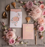 WEDDING INVITATIONS gold / rose gold / silver / glitter Glamour Golden Shine Wedding Invitation Suite, Romantic Blush Pink Wedding Invitations, Luxury Arabic Wedding Cards With Gold Tassel, Elegant Floral Wedding Invites14