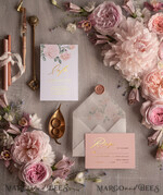 WEDDING INVITATIONS gold / rose gold / silver / glitter Glamour Golden Shine Wedding Invitation Suite, Romantic Blush Pink Wedding Invitations, Luxury Arabic Wedding Cards With Gold Tassel, Elegant Floral Wedding Invites14