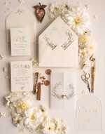 WEDDING INVITATIONS gold / rose gold / silver / glitter Arch Acrylic Wedding invitation suite, Boho Glam Wedding Invitations, Golden Shine Wedding Invitates, Elegant Gold Wedding Cards28