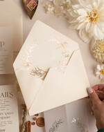 WEDDING INVITATIONS gold / rose gold / silver / glitter Arch Acrylic Wedding invitation suite, Boho Glam Wedding Invitations, Golden Shine Wedding Invitates, Elegant Gold Wedding Cards28