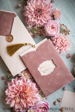 WEDDING INVITATIONS gold / rose gold / silver / glitter Glamour Pink Velvet Wedding Invitations, Luxury Golden Tassel Wedding Invitation Suite, Romantic Blush Pink Arabic Wedding Cards, Elegant Golden Shine Wedding Invites4