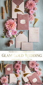 WEDDING INVITATIONS gold / rose gold / silver / glitter Glamour Pink Velvet Wedding Invitations, Luxury Golden Tassel Wedding Invitation Suite, Romantic Blush Pink Arabic Wedding Cards, Elegant Golden Shine Wedding Invites4