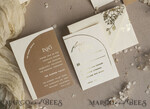 WEDDING INVITATIONS gold / rose gold / silver / glitter Arch Gold Ivory Gold wedding invitation suite, Ecru Floral Wedding Invites, Glamour Wedding Invitations, Elegant Wedding Set25