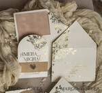 WEDDING INVITATIONS gold / rose gold / silver / glitter Arch Gold Ivory Gold wedding invitation suite, Ecru Floral Wedding Invites, Glamour Wedding Invitations, Elegant Wedding Set25