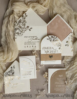 WEDDING INVITATIONS gold / rose gold / silver / glitter Arch Gold Ivory Gold wedding invitation suite, Ecru Floral Wedding Invites, Glamour Wedding Invitations, Elegant Wedding Set25