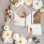 WEDDING INVITATIONS gold / rose gold / silver / glitter Arch Golden Acrylic wedding invitation suite, Velvet Beige Wedding Invites, Glamour Plexi Glass Wedding Invitations34