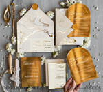 WEDDING INVITATIONS gold / rose gold / silver / glitter Arch Gold Acrylic wedding invitation, Luxury gold marble Wedding Invites, Glamour Ivory Wedding Invitation Suite12