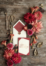 WEDDING INVITATIONS gold / rose gold / silver / glitter Elegant Geometric Wedding Invites, Glamour Golden Shine Wedding Invitations, Luxury Burgundy Indian Wedding Cards, Modern Wedding Invitation Suite7