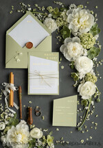 WEDDING INVITATIONS gold / rose gold / silver / glitter Luxury Gold Foil Wedding Invites, Elegant Sage Green Wedding Invites, Glamour Golden Shine Wedding Invitation Suite, Geometric Wedding Cards16