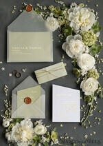 WEDDING INVITATIONS gold / rose gold / silver / glitter Luxury Gold Foil Wedding Invites, Elegant Sage Green Wedding Invites, Glamour Golden Shine Wedding Invitation Suite, Geometric Wedding Cards16