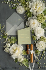 WEDDING INVITATIONS gold / rose gold / silver / glitter Luxury Gold Foil Wedding Invites, Elegant Sage Green Wedding Invites, Glamour Golden Shine Wedding Invitation Suite, Geometric Wedding Cards16