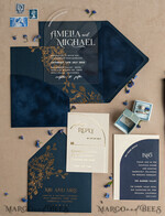WEDDING INVITATIONS gold / rose gold / silver / glitter Navy Gold Arch Wedding invitations, Plexi Pocket Velvet Wedding Invitations, Dark Blue Gold Wedding Invitation Suite, Elegant  Wedding Cards33
