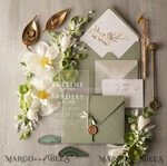 WEDDING INVITATIONS gold / rose gold / silver / glitter Sage Green Acrylic Wedding invitations suite, Luxury Frozen Acryl Wedding Invitations • Glamour Gold Wedding Invitation Suite • Luxury Acrylic Wedding Cards5