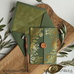 WEDDING INVITATIONS gold / rose gold / silver / glitter Acrylic Wedding Invitations cards, glamour Velvet olive green Wedding invitations designs, Italian Wedding invitation template Green Olive Branch6