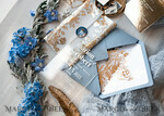 WEDDING INVITATIONS gold / rose gold / silver / glitter Bespoke Acrylic Ice blue wedding invitation, Glamour dusty blue Wedding Invitations, Modern Golden Plexi Wedding Invitation Suite,Boho Glam Wedding Cards wax seal 22