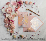 WEDDING INVITATIONS gold / rose gold / silver / glitter  Luxury Vellum Gold Foil Wedding Invitations, Elegant Blush Pink Wedding Invitation Suite, Glamour Wedding Cards, Golden Shine Wedding Invitation Suite69