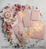 WEDDING INVITATIONS gold / rose gold / silver / glitter  Luxury Vellum Gold Foil Wedding Invitations, Elegant Blush Pink Wedding Invitation Suite, Glamour Wedding Cards, Golden Shine Wedding Invitation Suite69